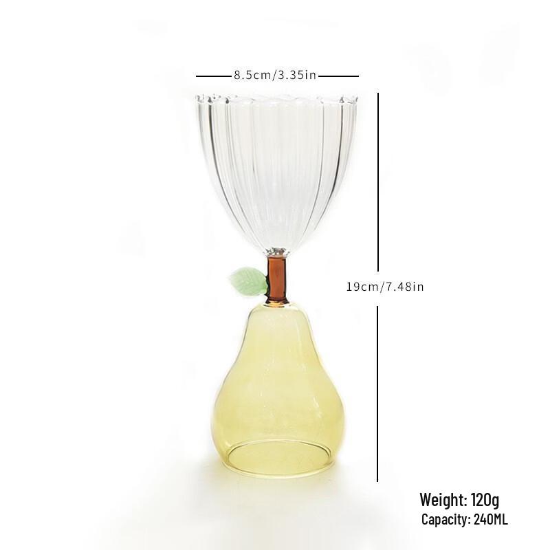 

Shancqi Creative Yellow Pear Stemmed Glass