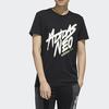 Adidas Neo Faves Print Sports Short Sleeve Tee Men Tops Black FP7350