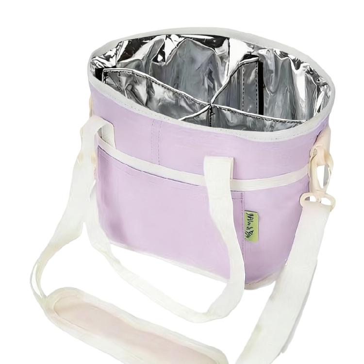 Insulated Beverage Organizer With 4 Compartment For Glasses Bottles And Snacks Universal Cup Storage Holder