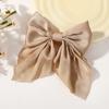 1Pcs Girls Solid Color Satin Butterfly Barrettes Fresh Color Hairbows Ponytail Clip Women Travelling  Headwear Hair Accessories