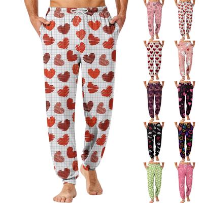 Herr Dragsko Ficka Muddade Casual Byxor Hem Sovbyxor