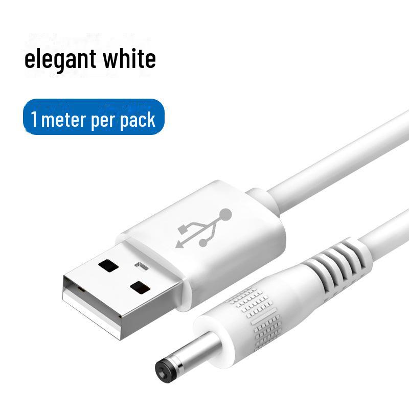 USB To DC 3.5mm Charging Cable for Electric Toothbrush, Speaker, Fan, and Cleansing Device