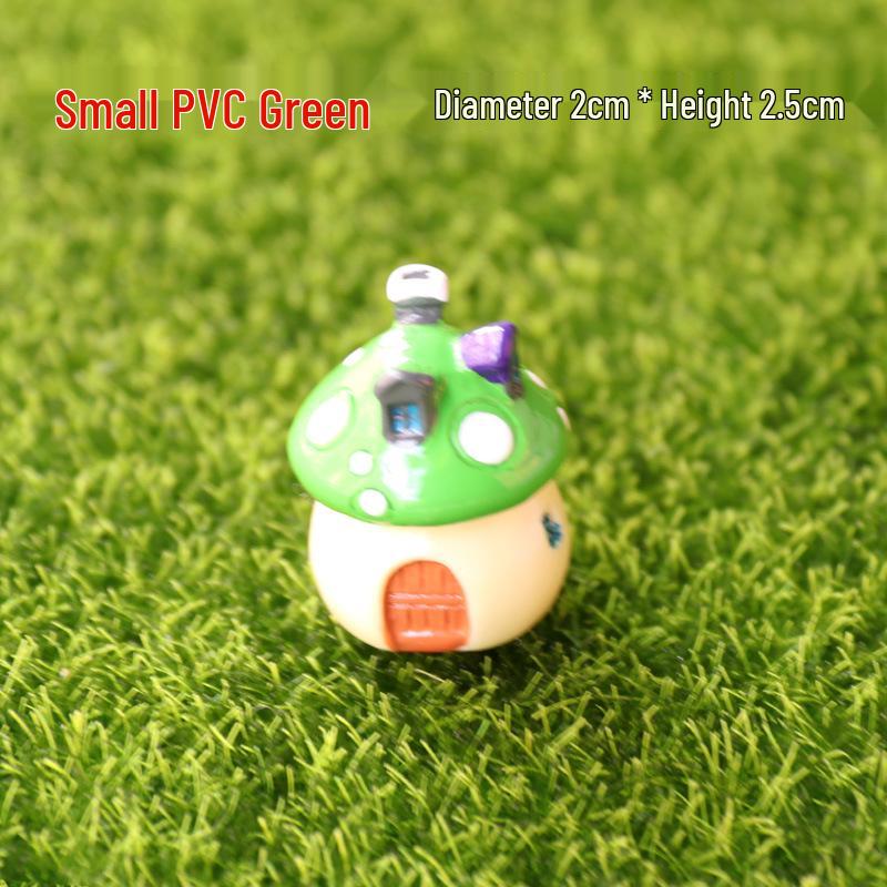 Moss Micro Landscape: Succulent & Mushroom House Ornament for DIY Miniature Gardens