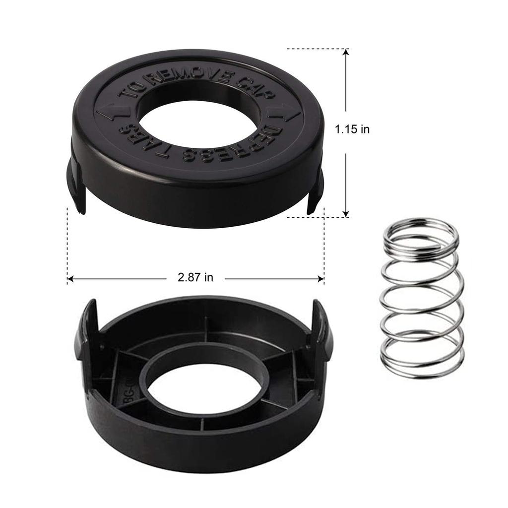 Spulenkappenabdeckung 682378-02 Für Black&Decker ST4500 Für ST1000 ST4000 ST4500 Rasentrimmer Kit Ersatz Mit Feder