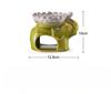 Ceramic Ice Cracking Lotus Incense Burner Elephant Shape Aromatherapy Essential Oil Aromatic Wax Diffuser Censer Home Decoration