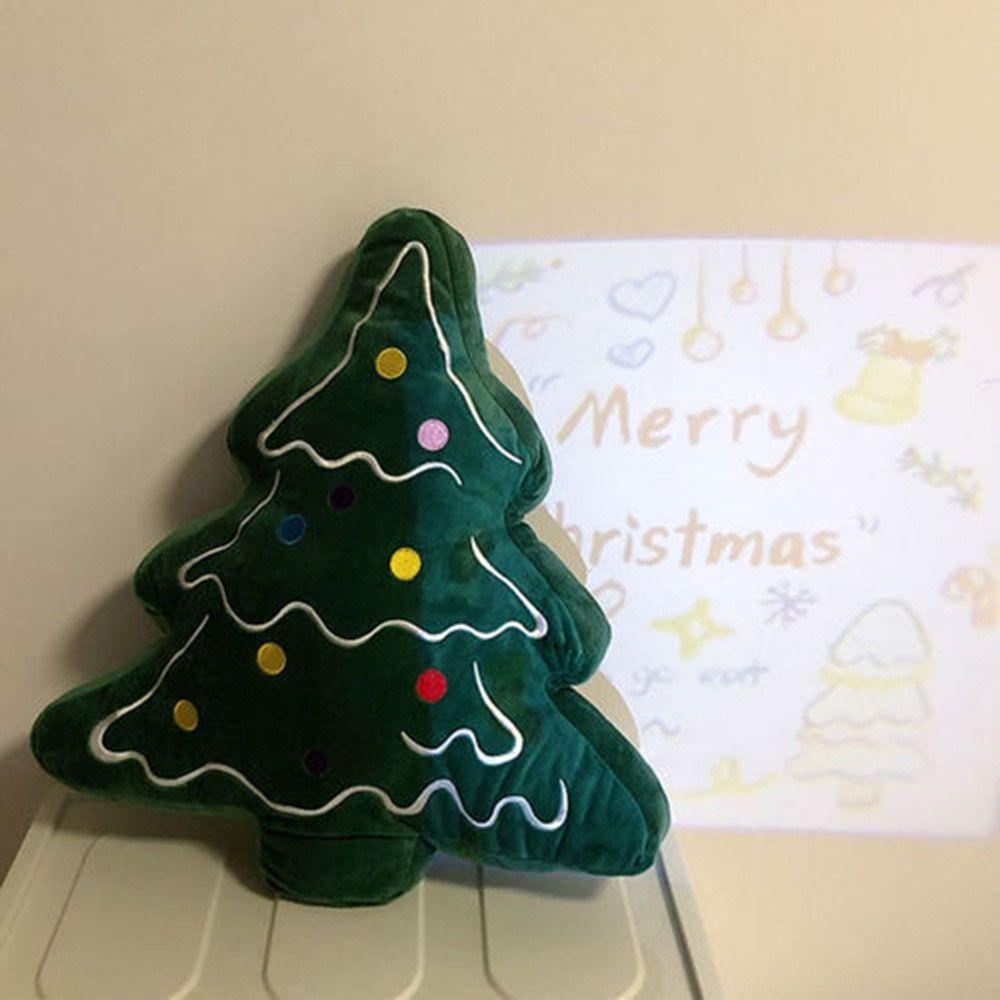 Skin-friendly Christmas Day Decorative Pillow Soft Christmas Tree Plush Toy  Birthday