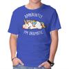 Unisex Crew Neck T-Shirt Apparently I'm Dramatic Graphic Short Sleeve Casual Tee