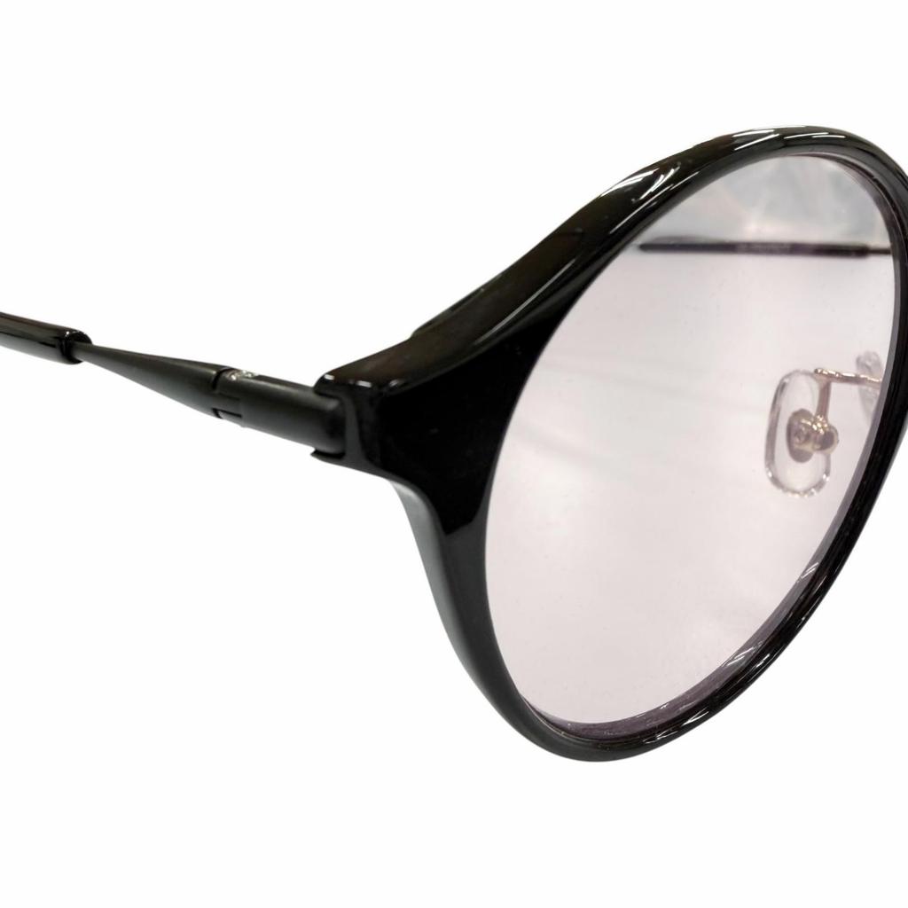 Excellent Lazy Red by Kaneko Optical Sunglasses Boston Black Mens L056 Used