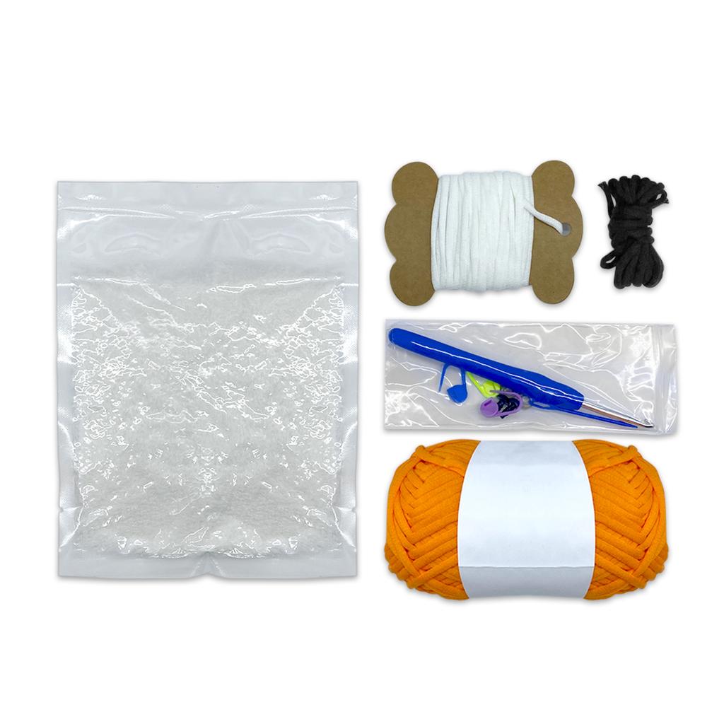 Häkelset für Kinder, Anfänger, Baumwolle, Strickgarn, Faden, Nadeln, Haken, Strickwerkzeug-Set, Tier, DIY-Handwerk für Anfänger