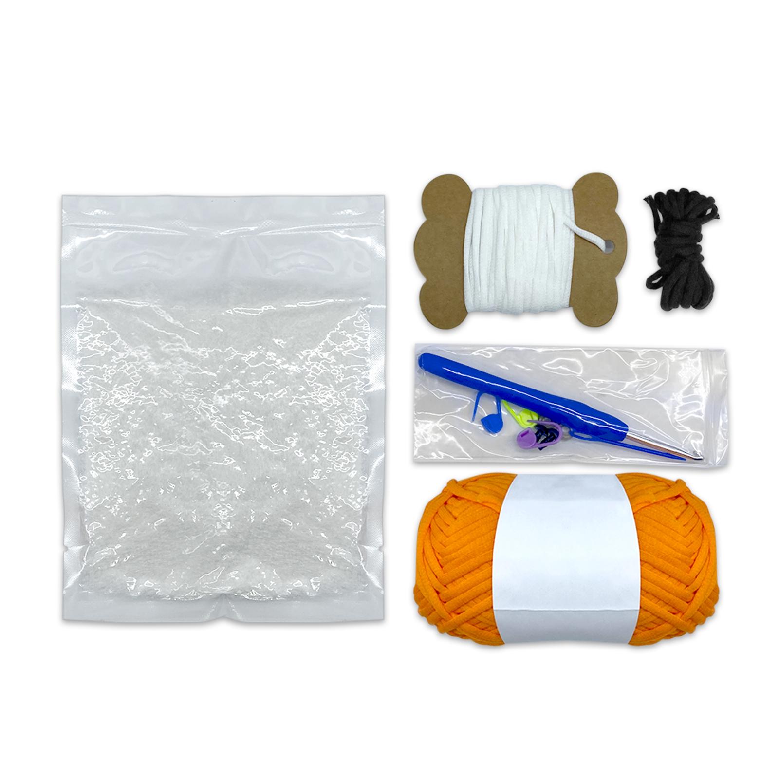 

Детский набор для начинающих по вязанию крючком, хлопковая пряжа, нитки, спицы, крючок, набор инструментов для вязания, животные, поделки своими руками для начинающих