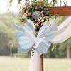 Silk Yarn Artificial Butterfly Giant Gauze Fake Butterfly Mesh Photography Props Mariage Decor for Wedding,Outdoor,Bedroom, White