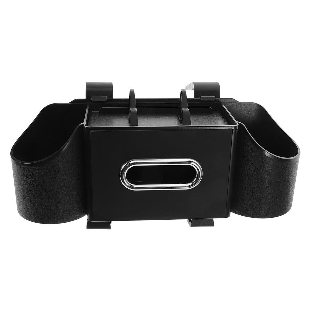 FRCOLOR Multifunctional Car Storage Drink Holder Tissue with Drink Holder Storage Stylish and Neat Car Interior Storage Box, & Case, 34x21x18cm, Hook,