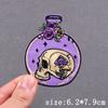 Punk Skull Embroidery Patch Iron On Patches For Clothes Landscape Embroidered Patches For Clothing Hip Hop Patch Stickers Badges