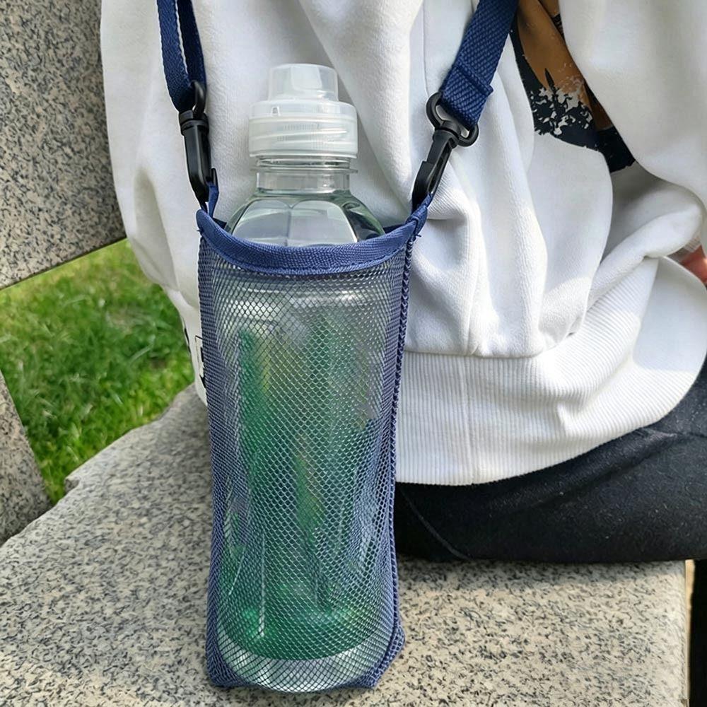 With Strap Single Shoulder Water Cup Bag Unisex Sport Water Bottle Cover Water Cup Hanging Bag