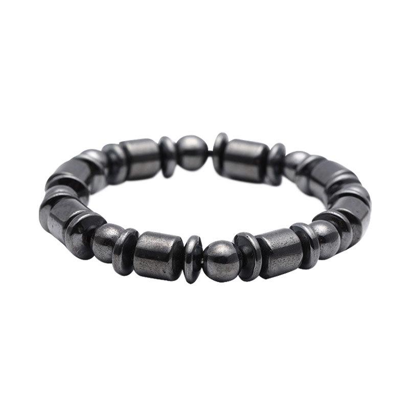 

Cross-border Black Gallstone Beaded Elastic Bracelet – Simple Black Bead Hand Jewelry