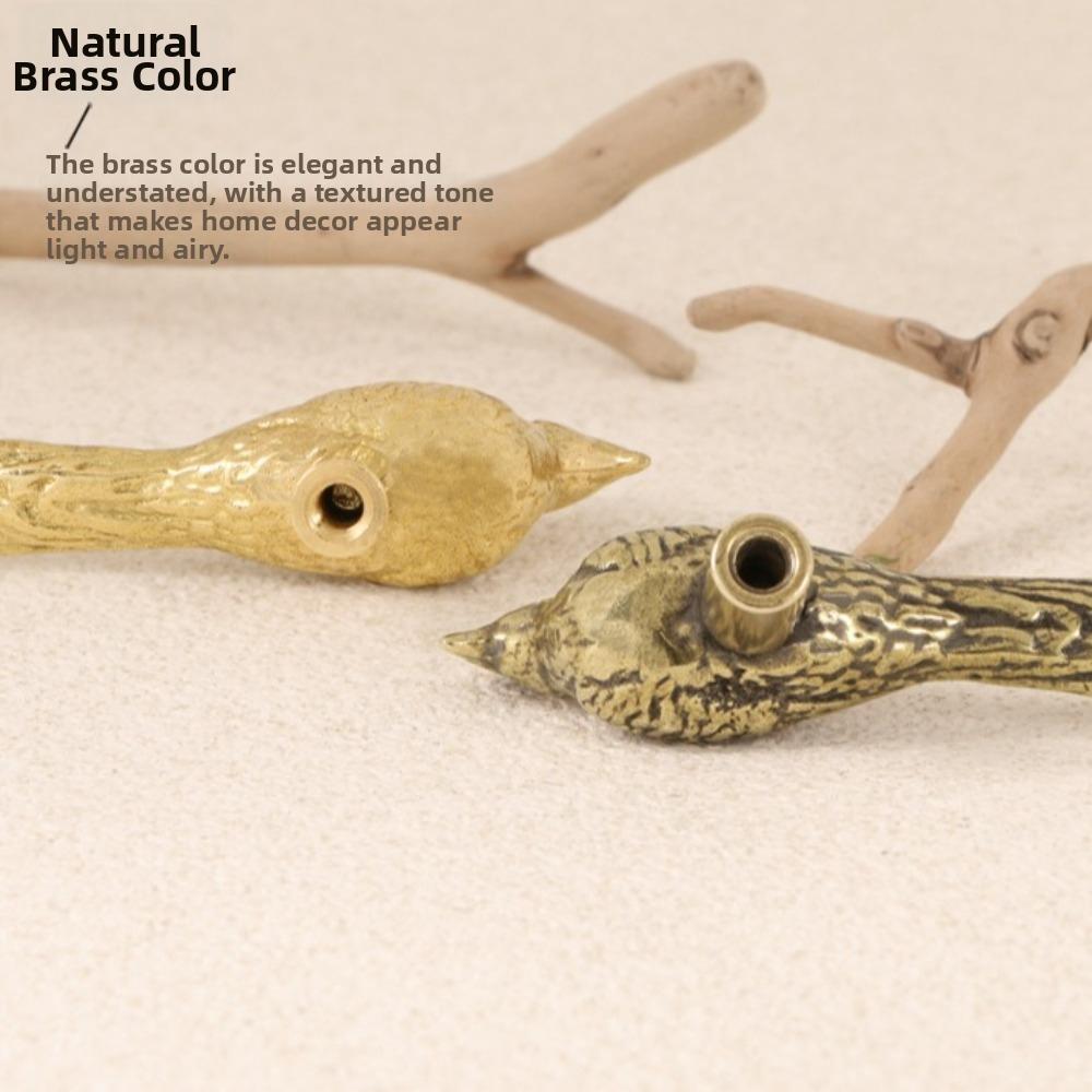 Retro Longtail Bird Brass Handle Vintage Furniture Hardware Cabinet Door Knobs Push-pull Gold Wardrobe Drawer Pulls Furniture