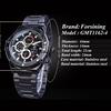 Forsining Three Dial Calendar Display Men Automatic Wrist Watch Luxury Military Sport Male Clock