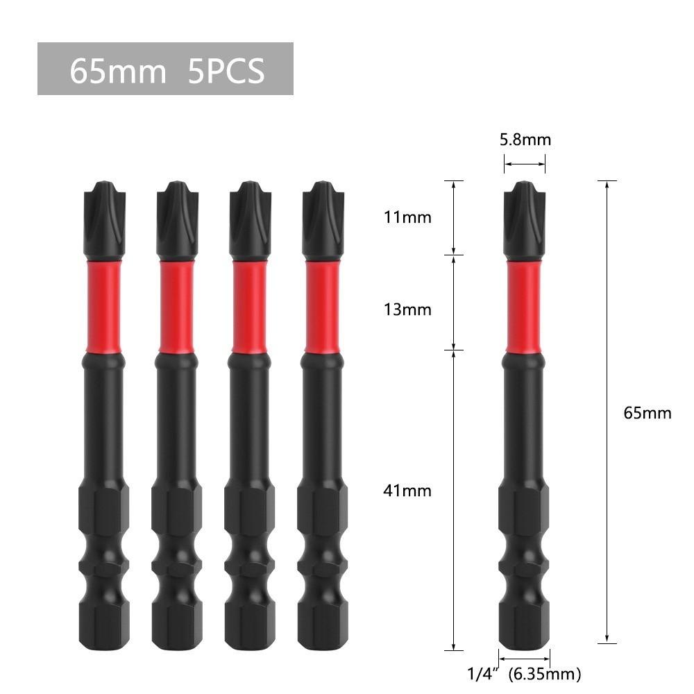 

5/10 шт. Набор бит для ударной отвертки 1/4 дюйма 65/110 мм Магнитные электрические отвертки Шестигранный хвостовик Головка Переключатель Электроинструменты