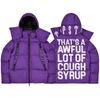 Herren Oversized Kapuzen-Baumwoll-Pufferjacke Mit Besticktem Streetwear Wintermantel