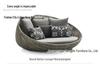Round Rattan Outdoor Sofa Bed for Patio, Terrace, or Poolside Lounge