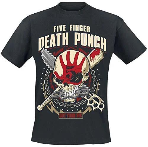 Five Finger Death Punch Men s Zombie Kill T-Shirt, Black, Medium XL