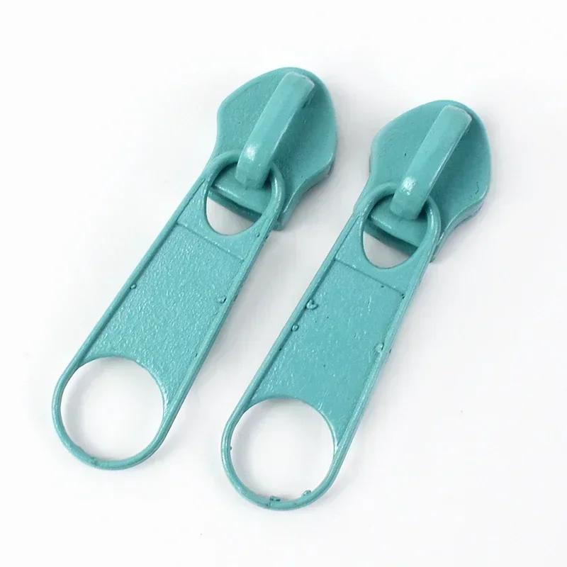 10/20/50Pcs 3#5# Meetee Rainbow Nylon Zipper Slider Backpack Jacket Zips Heads Decorative Zip Puller Repair Kit Sewing Accessory