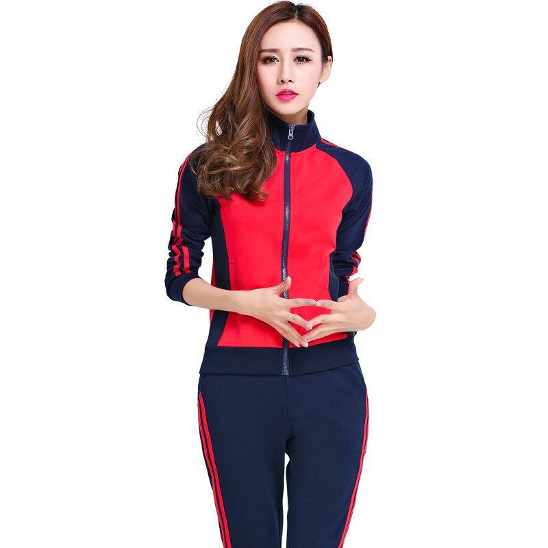 Premium Women Sportswear Set Spring Autumn Casual Running Outfit Korean Style Loose Fit Two Piece Fashionable