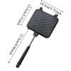Aluminum Sandwich Maker Non-stick Flip Grill Pan Multifunctional Double Sided Frying Pan  Camping