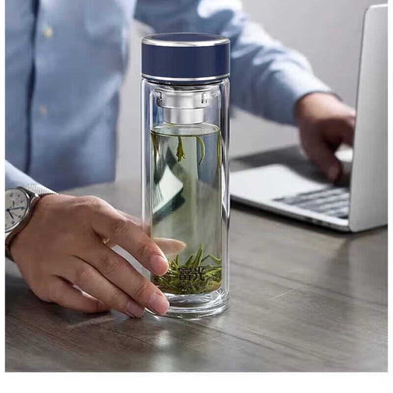Fuguang Mingzhi Double-Layer Borosilicate Glass Cup
