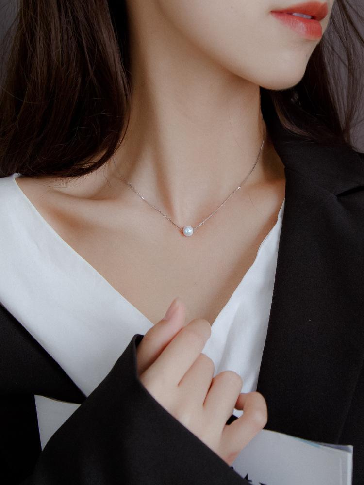 Tide Collarbone Chain Women'S Light Luxury Versatile Pendant Niche High Sense Spice Girl Collarbone Chain
