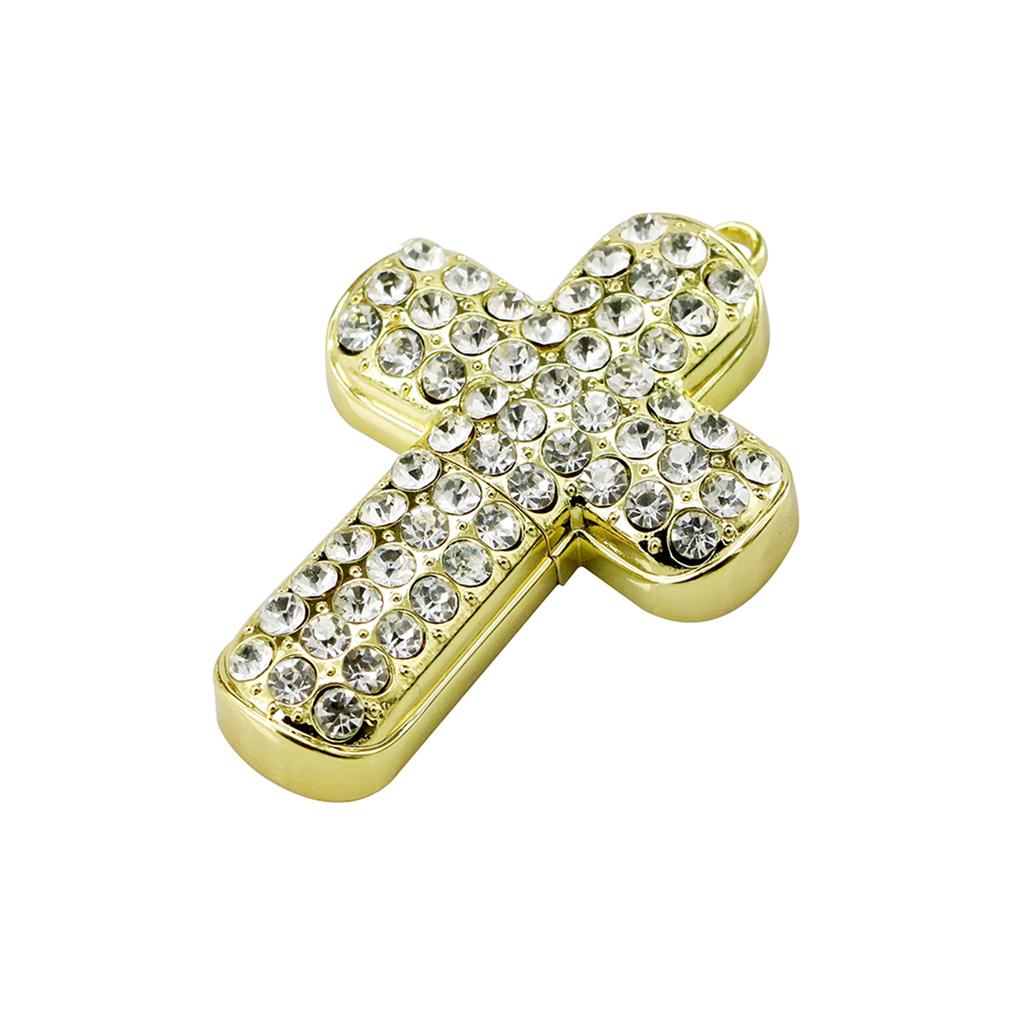 USB 3.0 High Speed External Storage USB Flash Drive 16GB 32GB Metal Pendrive 64GB 128GB 256GB Crystal Jewelry Cross Memory Stick
