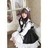 S-5XL Mignon Style Japonais Lolita Maid Noir et Blanc Fille Robe Lolita Femme Costume