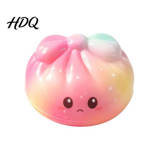 Sensory Fidget Toys for Kids Colorful Bun Squeeze Toy Soft Cute Christmas Stocking Stuffers Children Stress Relief Toy Adults Anxiety Reducer Travel