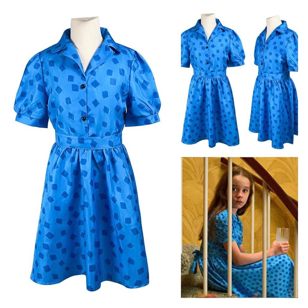 Matilda Cosplay Kostým Šaty Pro Dívky Směs Polyesteru Sladký A Svíží Styl Velikosti Pro Děti I Dospělé