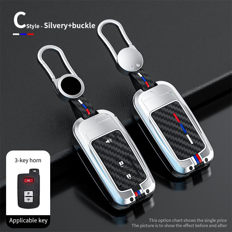 Car Key Cover Case Bag Holder Shell for Toyota Camry RAV4 Avalon Auris 2 3 4 Buttons Smart Keyless Holder Protector