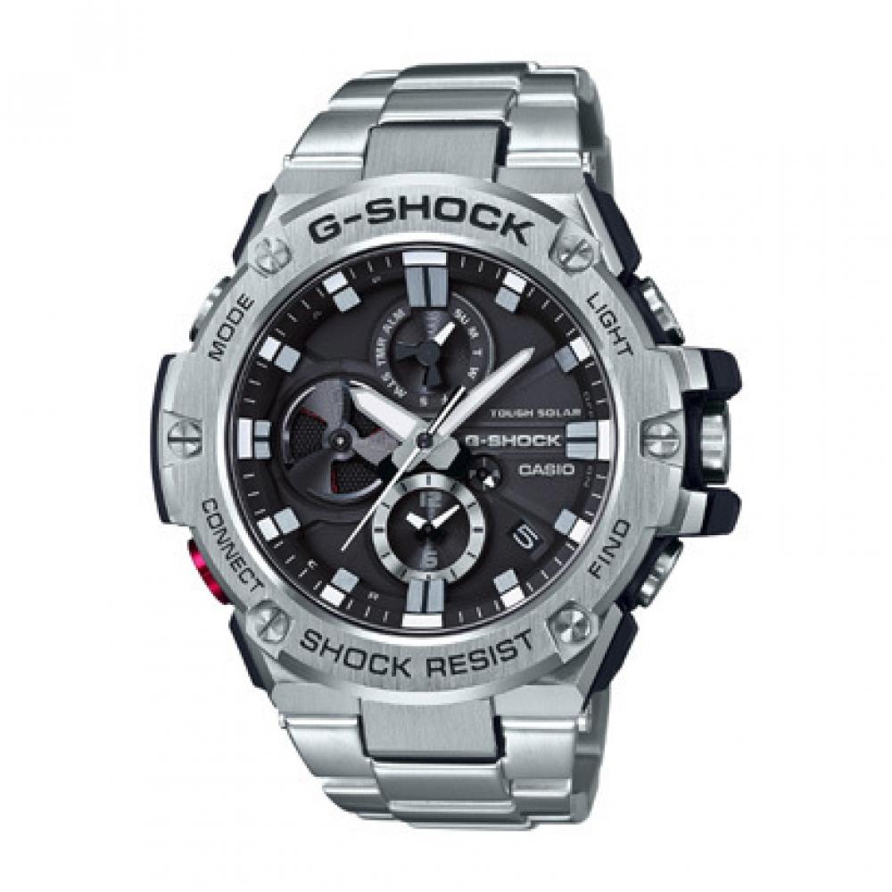

CASIO G SHOCK GST B100D 1AJF G STEEL G стальной прочный Bluetooth-хронограф