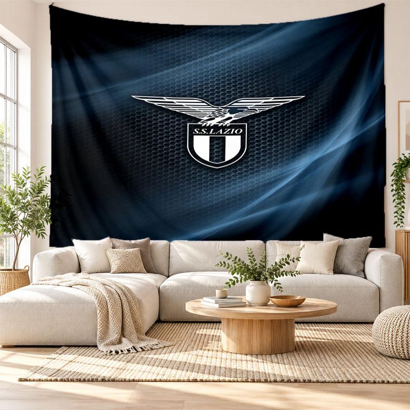Lazio FC Wall Tapestry, Soft Fabric Wall Hanging, Decorative Backdrop For Bedroom Home Wall Art