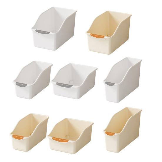 Kitchen Counter Organizer Condiment Bottles Storage Box Spice Jars Holder Storage Bin with Handle for Canned Food Snacks Pantry Cabinet Shelves