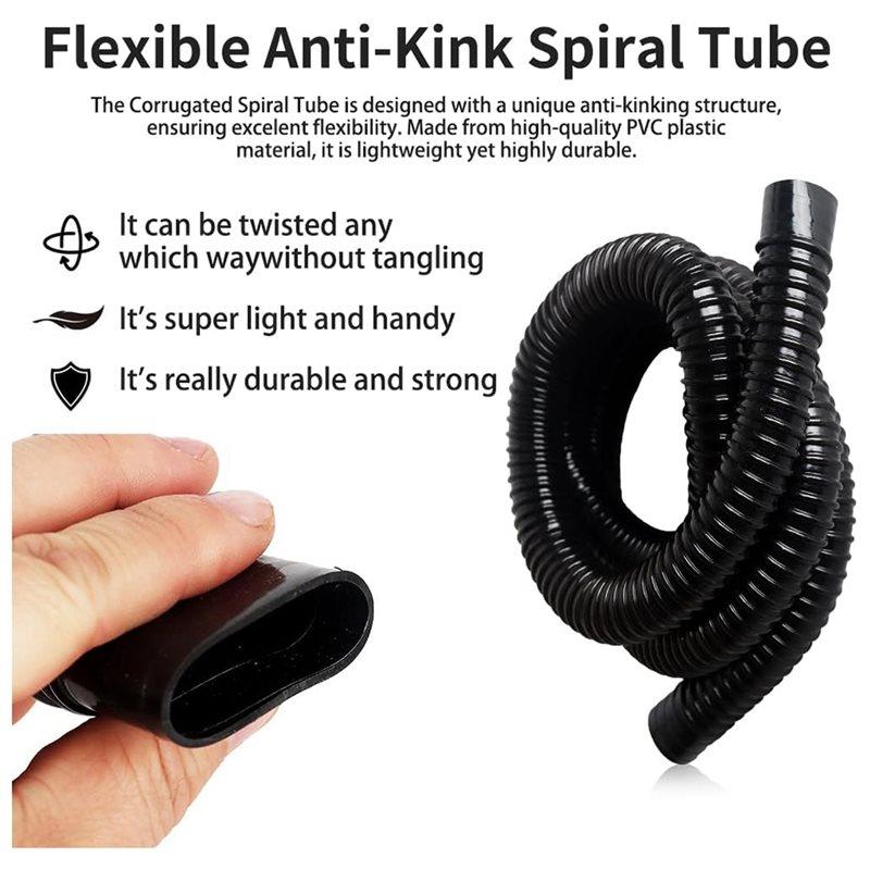 ABBP-Plumbing Kit, Bilge Pump Hose Installation Kit, 6.5 FT Bilge Pump Hose, 2 Stainless Steel Clamps And Thru-Hull Fitting