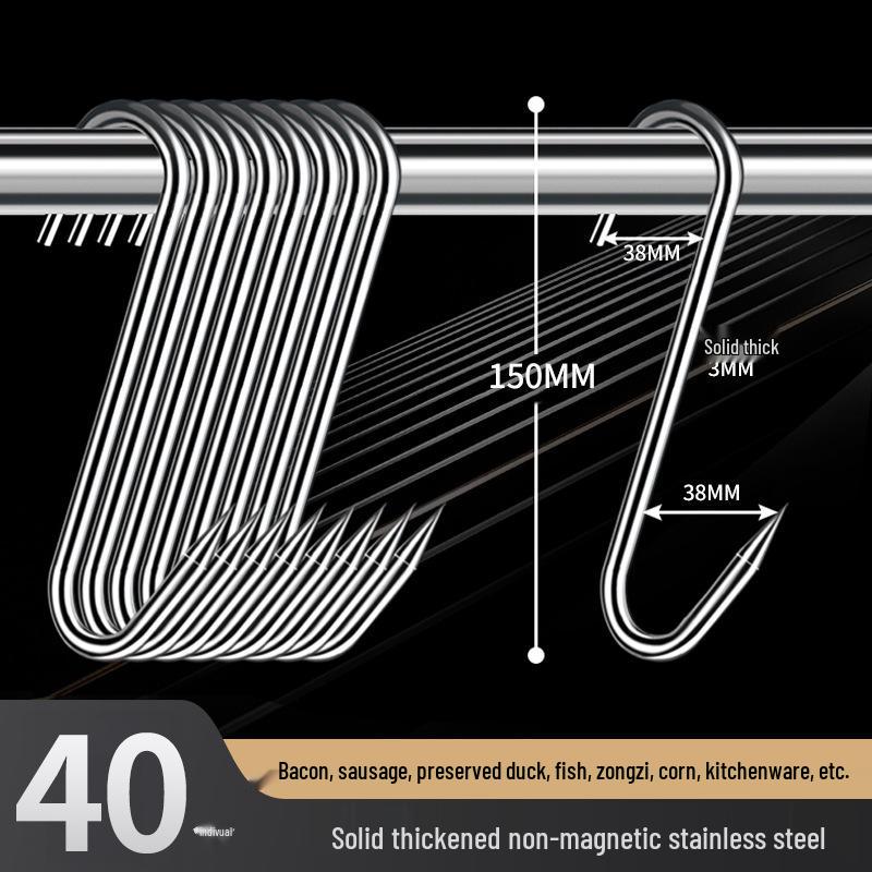 

Утолщенный крюк из нержавеющей стали для сушки бекона и колбасы