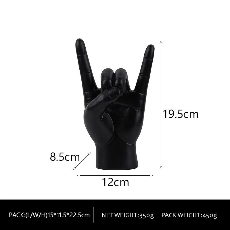 Aesthetic Luxury Figurines Hand Resin Creative Modern Accessories Kawaii Nordic Sculptures Original Valentines Day Gift Ornaments Room Decor