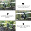 10/20/50pcs Shade Clips Hooks Shade Cloth Clamps Wire Mesh Fixing Black Fence Netting Clips Hanging Practical High Quality