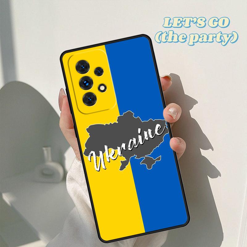 U-U-kraine Flag phone case For Samsung Galaxy A42 A31 A40 A51 A71 A32 A80 A91 A52 A72 A73 A20e A21S A50 A70 A11 A12 Cover