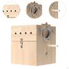 Bird Nest Box Parrot Mating Breathable House, Hanging Wooden Pet Parrots