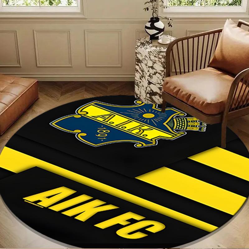 Aik Crest  Round mat, Anti-slip Circle Carpet Chair rug For livingroom,Bedroom, doormat home decor Gift Christmas Gifts