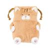 Livheart Drawstring Cat Tiger Cat Salmon Fluffy Accessory 3D Drawstring Pouch, Affirmation, (Total Length Approx. 20cm), Cat, Case, Pouch, 37723-42
