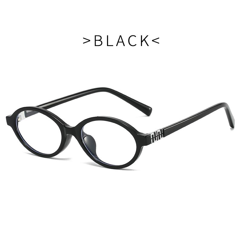 Fashion Small Oval Glasses Frame Women Anti Blue Light Ins Popular Blue Light Blocking Eyeglasses Ladies