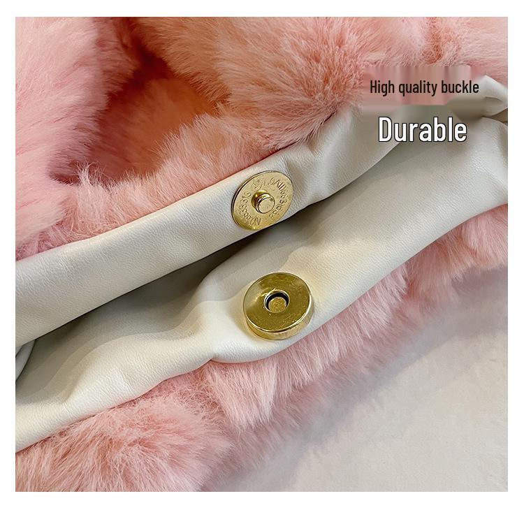 2025 Versatile Plush Single Shoulder Tote: Cute, Soft, Adorable Autumn/Winter Women's Crossbody Handbag.