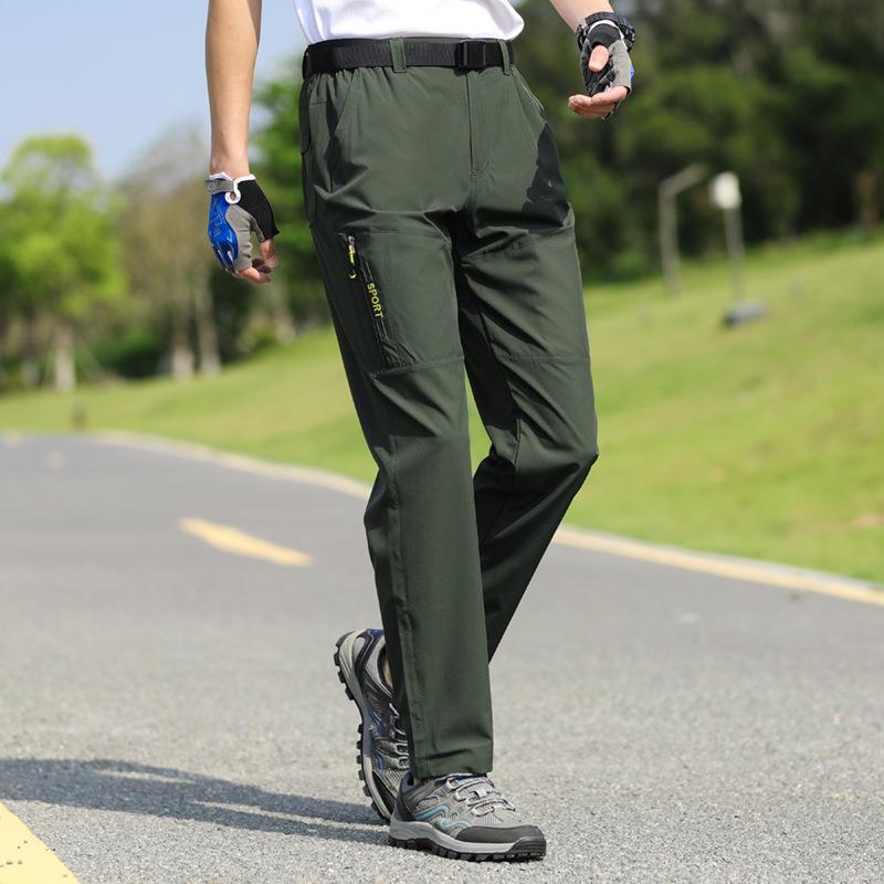 Men's Quick-Dry Lightweight Hiking Pants - Breathable, Loose Fit, Plus Size