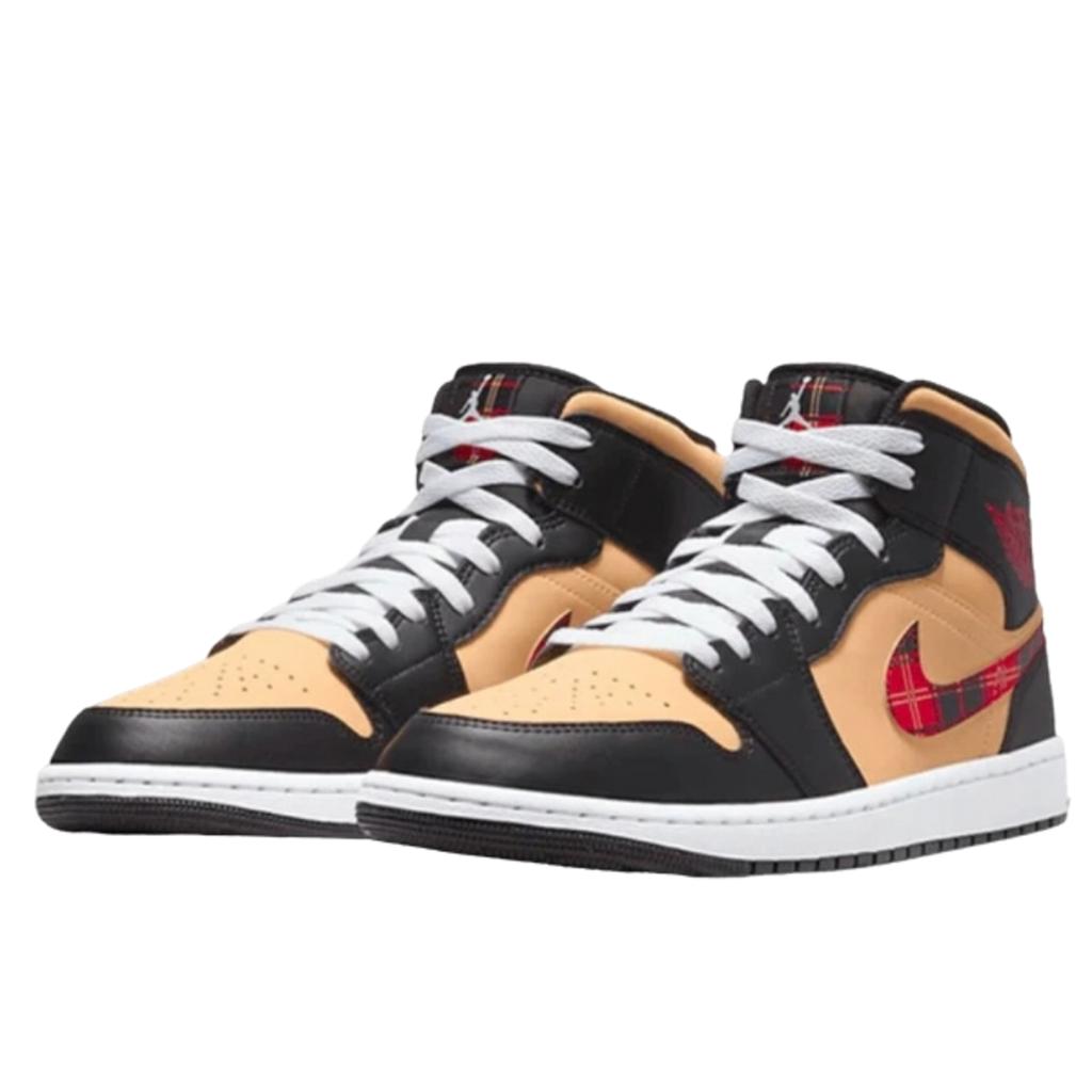 Air Jordan 1 Mid SE Tartan Swoosh